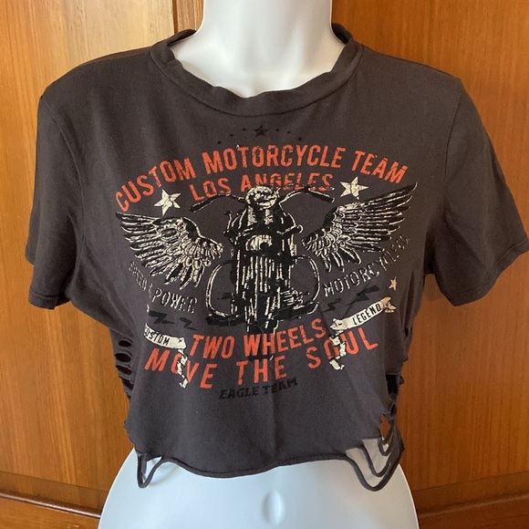 Windsor Motorcycle Crop Top - Picture 2 of 10